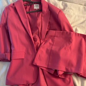 Zara Barbie pink suit set